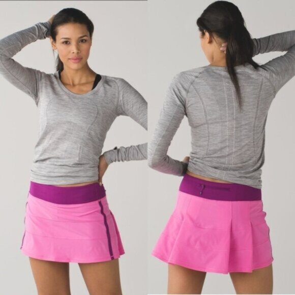 Lululemon Pace Rival Skirt Skort II Pink Paradise Regal Plum - Picture 1 of 8